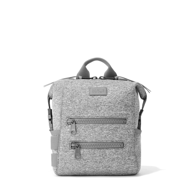 Indi Diaper Backpack in Heather Grey, Small
