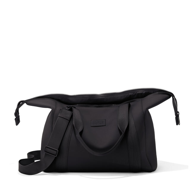 Large Landon Carryall in black unzipped