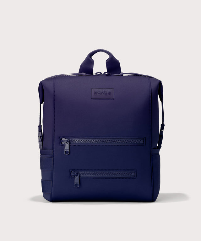 Large Indi backpack in a jewel-toned, deep blue with strong purple undertones.