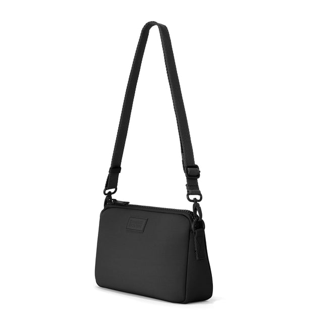 Dagne Dover Nora Shoulder Bag in Onyx, side angle