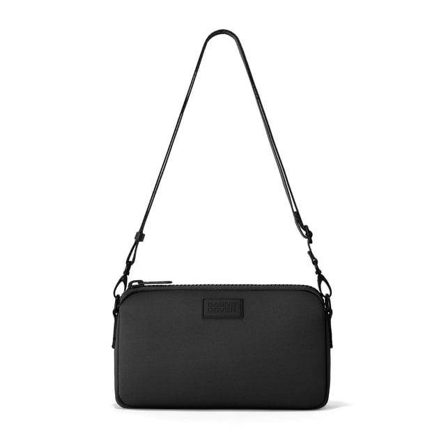 Dagne Dover Nora Shoulder Bag in Onyx, strap up