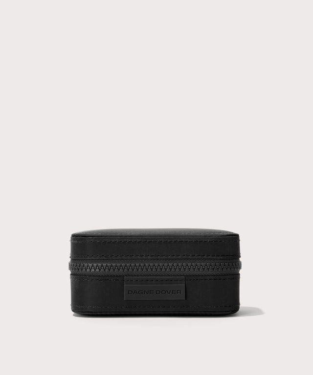 Dagne Dover small Frankie Jewelry Case in black.