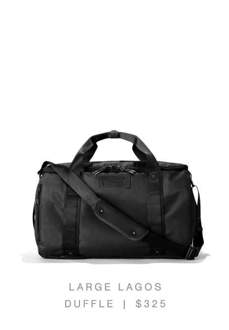 Large Lagos Duffle in Onyx - $325