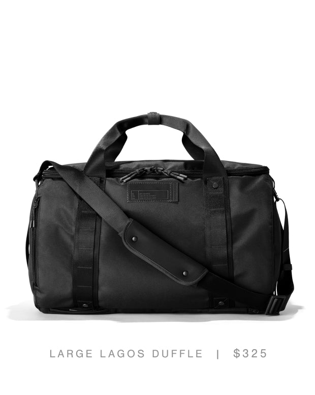 Large Lagos Duffle in Onyx - $325