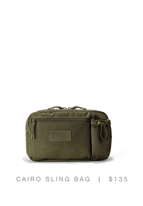 Cairo Sling Bag in Dark Moss - $135