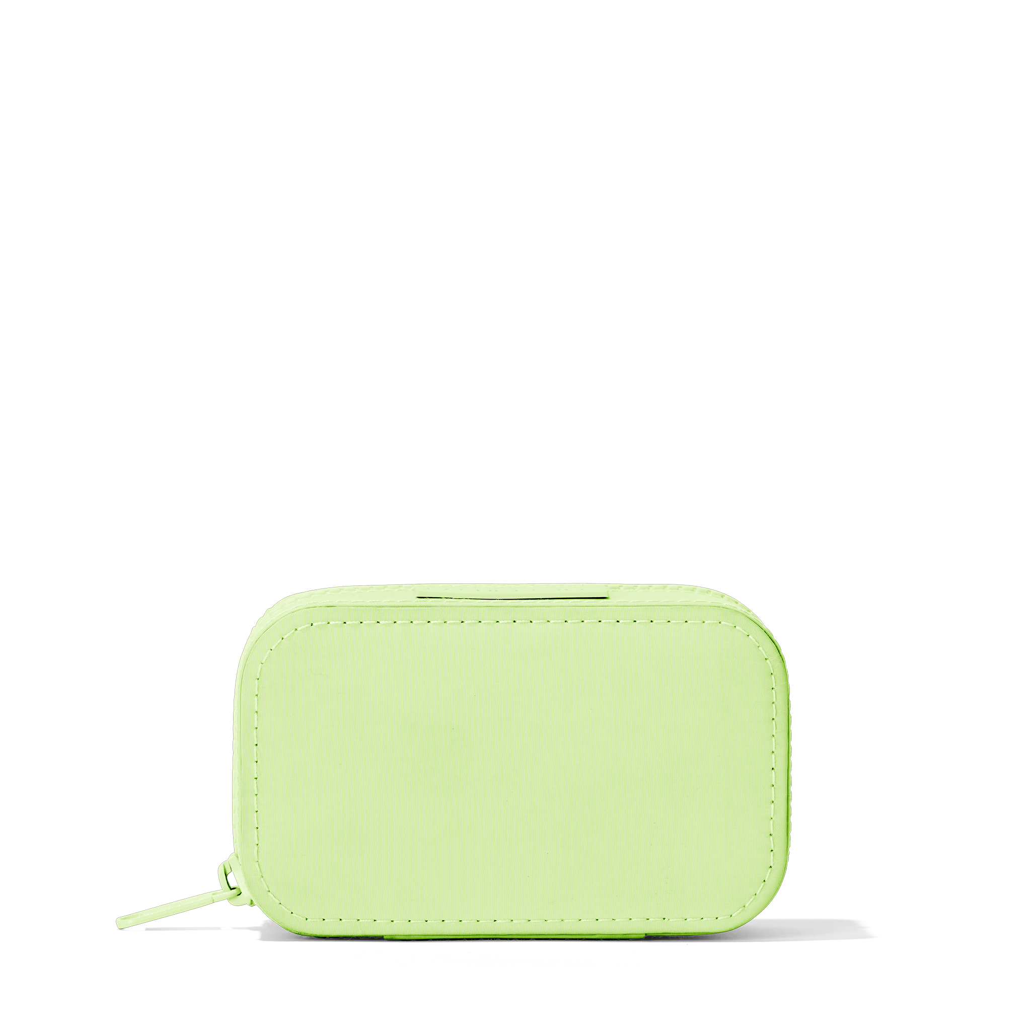 Dagne Dover Small Frankie Jewelry Case in a matcha green.