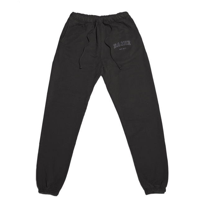 Varsity Logo Sweatpants in Onyx, Large