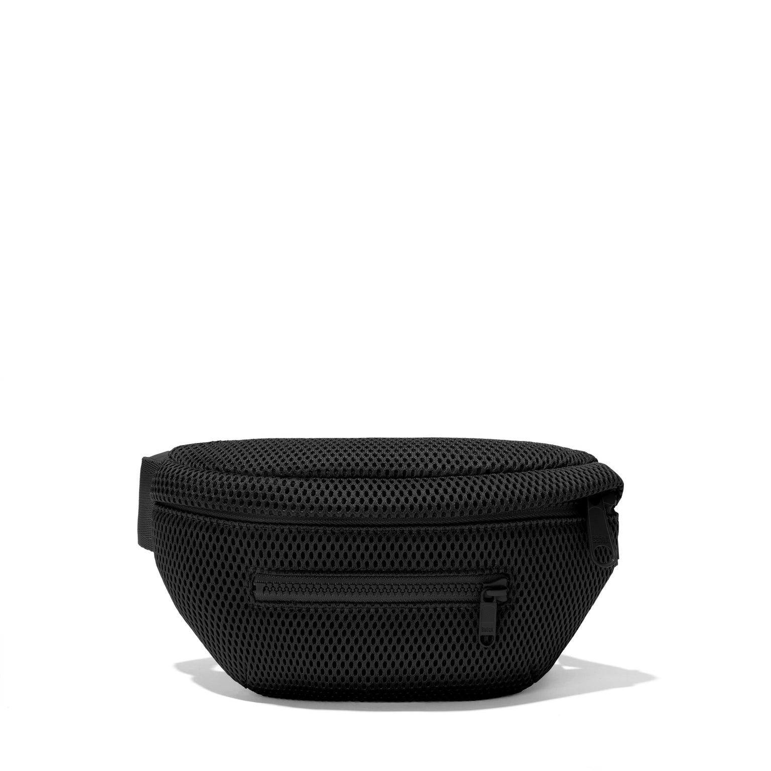 Dagne Dover Ace Fanny Pack in air mesh in black .