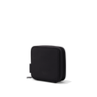 Dagne Dover small Arlo Tech Organizer in black seen from an angle.