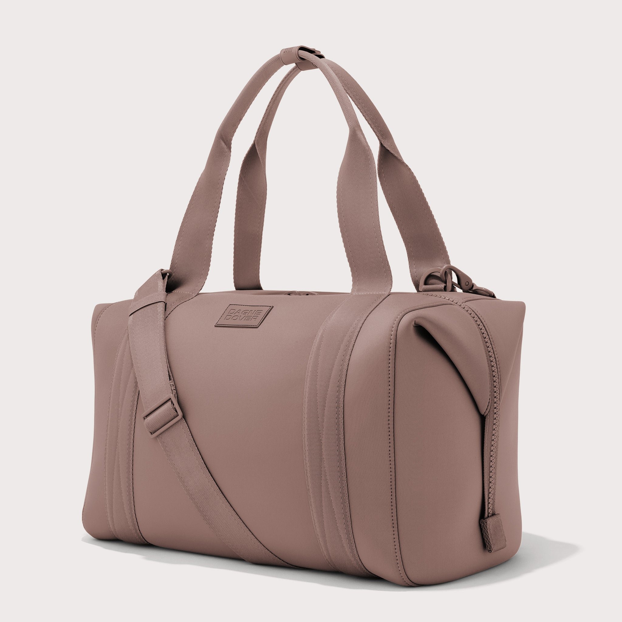 Large Landon Carryall in pink, side view