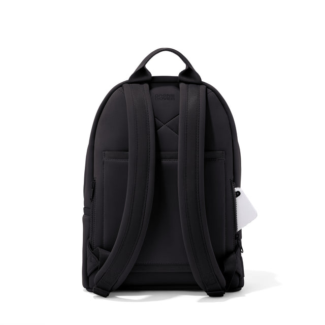 Dagne Dover medium Dakota Neoprene Backpack in black seen from the back.