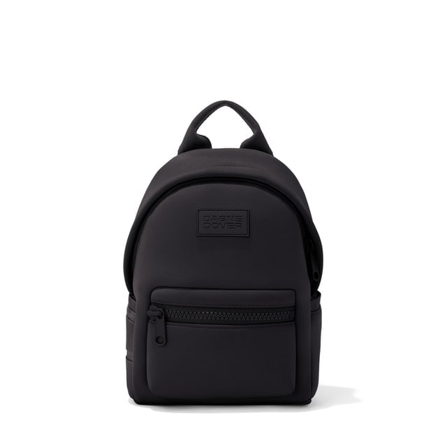 Dagne Dover small Dakota Neoprene Backpack in black.