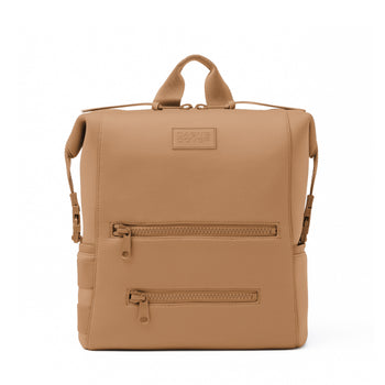 Dagne Dover Large Indi Diaper Backpack in camel brown.