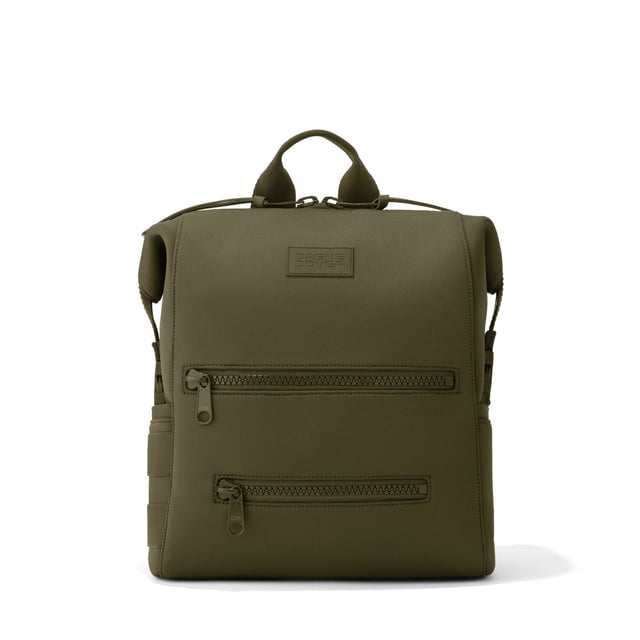 Dagne Dover Medium Indi Diaper Backpack in dark green.