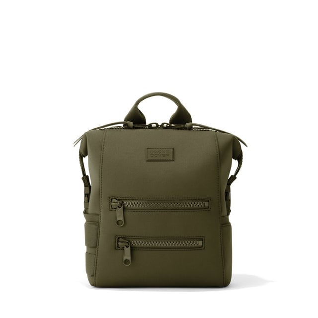 Dagne Dover Small Indi Diaper Backpack in dark green.