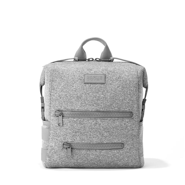 Dagne Dover Medium Indi Diaper Backpack in heather grey.