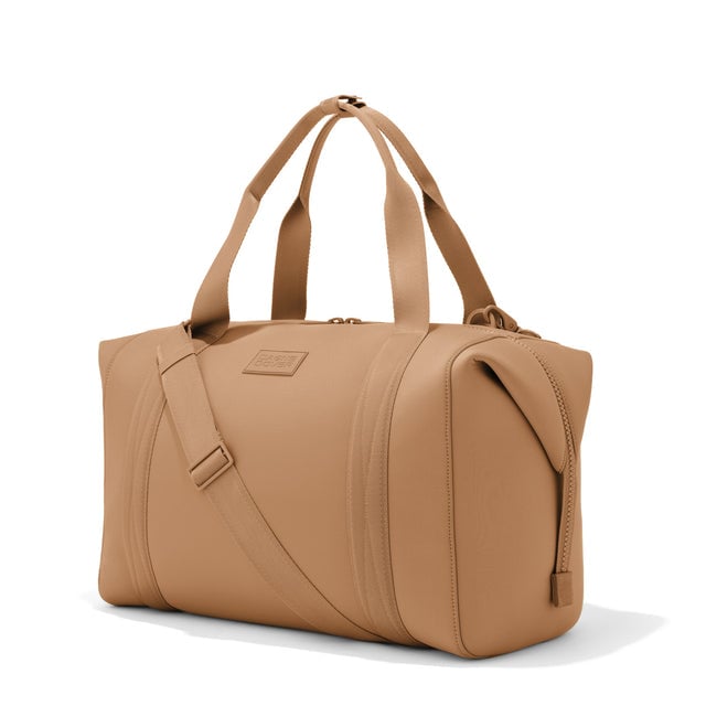Extra large Landon Carryall in camel, side view