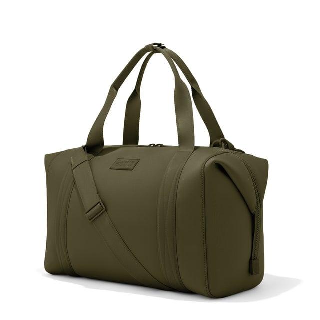 Extra Large Landon Carryall in dark green, side view