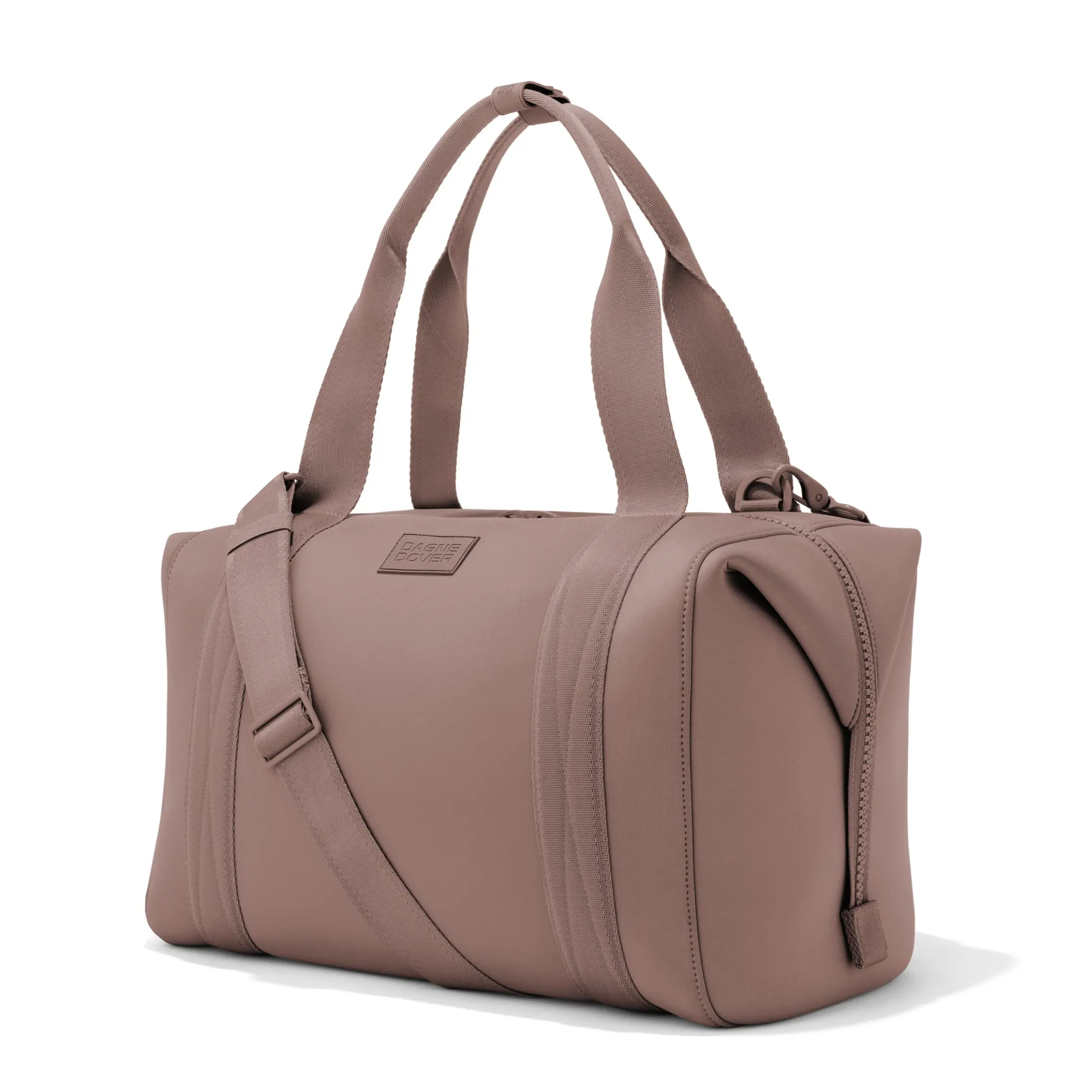 Large Landon Carryall in pink, side view