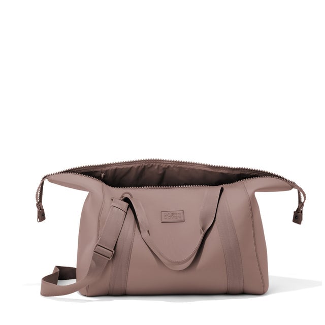 Extra Large Landon Carryall in pink unzipped