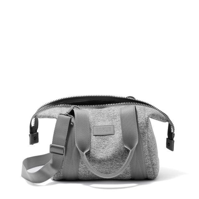 Small Landon Carryall in grey unzipped