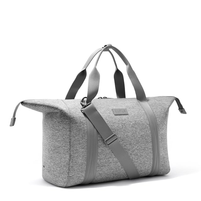 Extra Large Landon Carryall in grey with zippers unbuckled