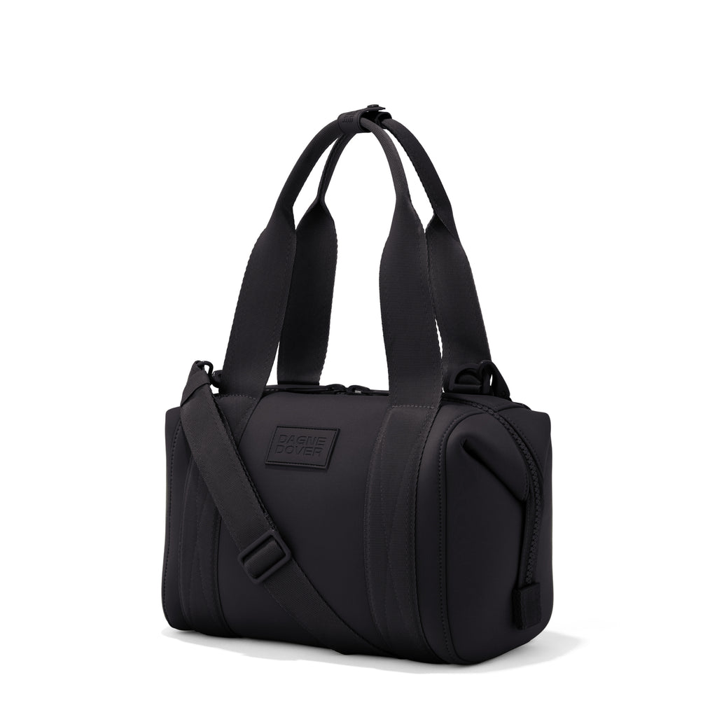 Small Landon Carryall in black, side view