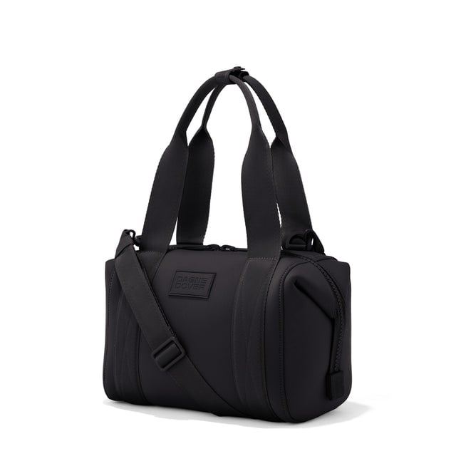Small Landon Carryall in black, side view