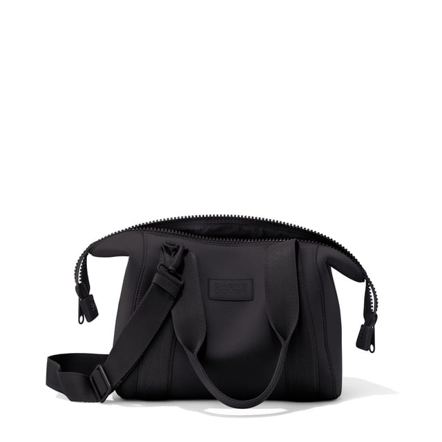 Small Landon Carryall in black unzipped