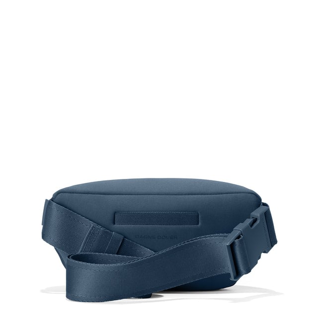 Dagne Dover Ace Fanny Pack in moonlight blue seen from the back.