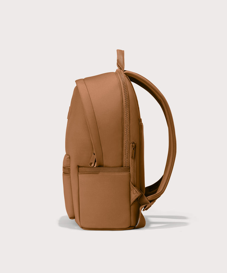 Large Dakota in a saturated, warm medium-brown with burnt orange undertones., side view
