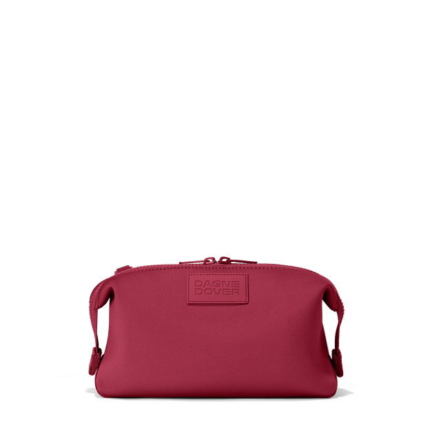 Dagne Dover Large Hunter Toiletry Bag in spice red.