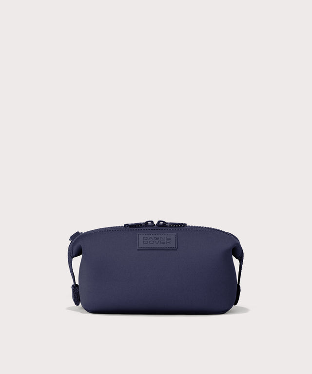 Dagne Dover Small Hunter Toiletry Bag in dark blue.
