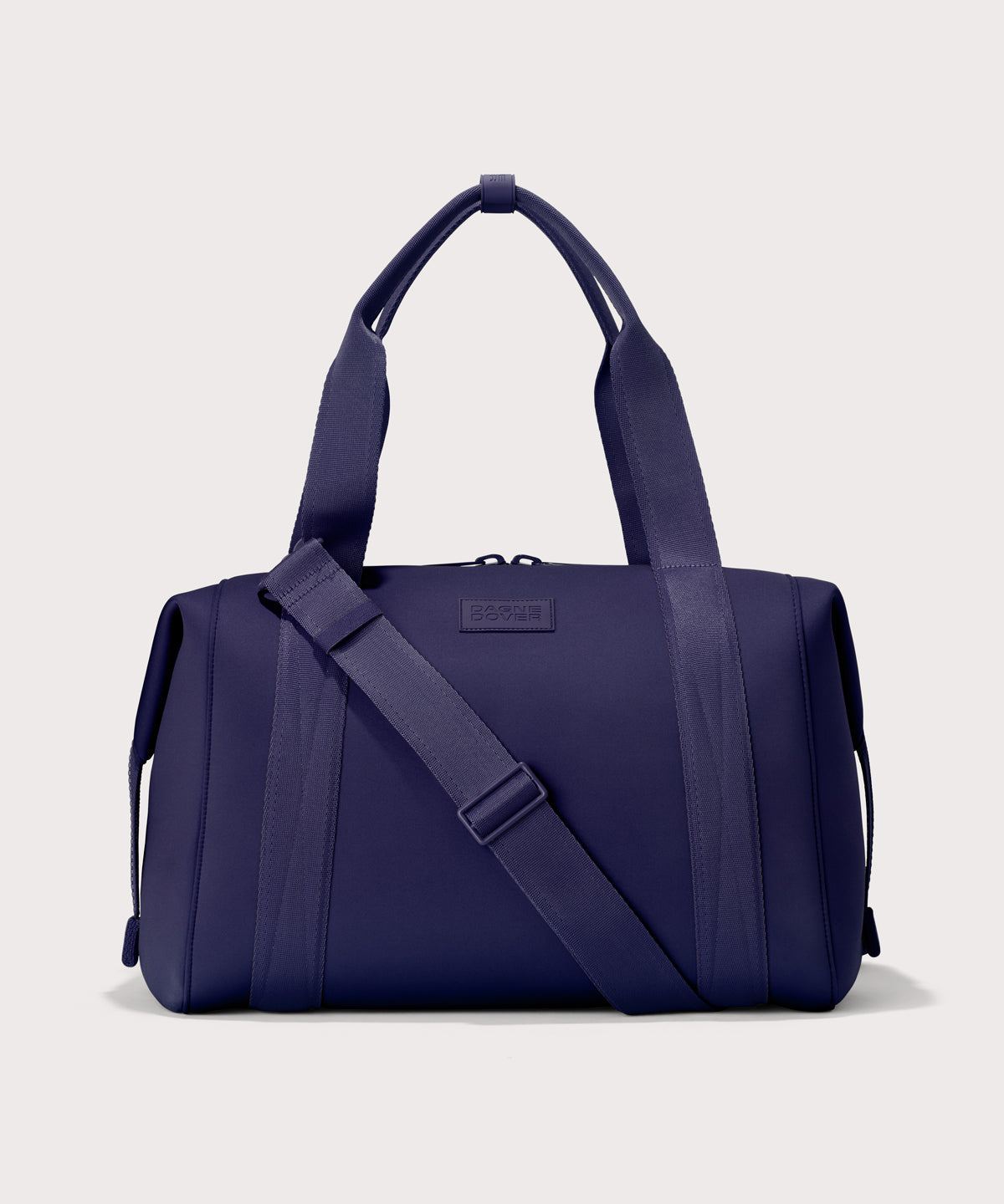 Large Landon Carryall in a jewel-toned, deep blue with strong purple undertones
