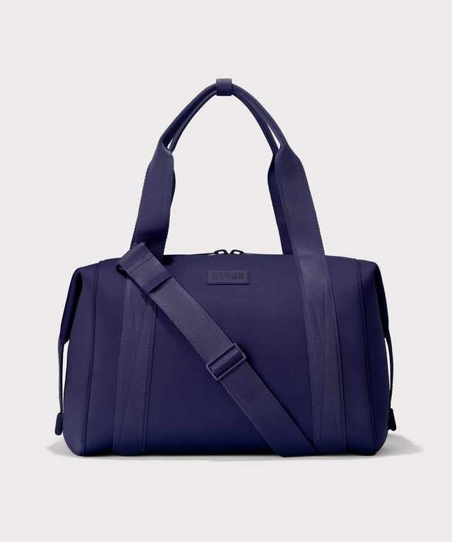 Large Landon Carryall in a jewel-toned, deep blue with strong purple undertones
