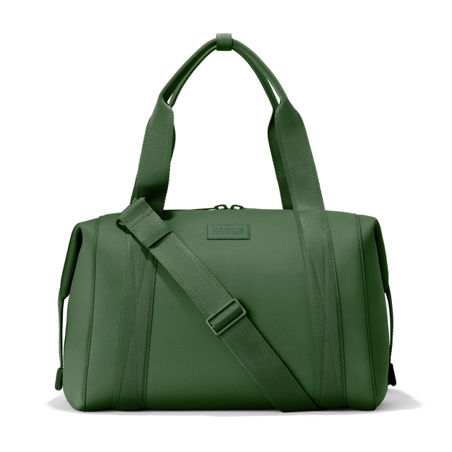 Dagne Dover large Landon Carryall in a rich, classic forest green. 
