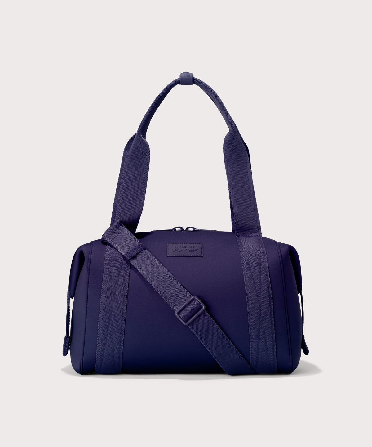 Medium Landon Carryall in a jewel-toned, deep blue with strong purple undertones
