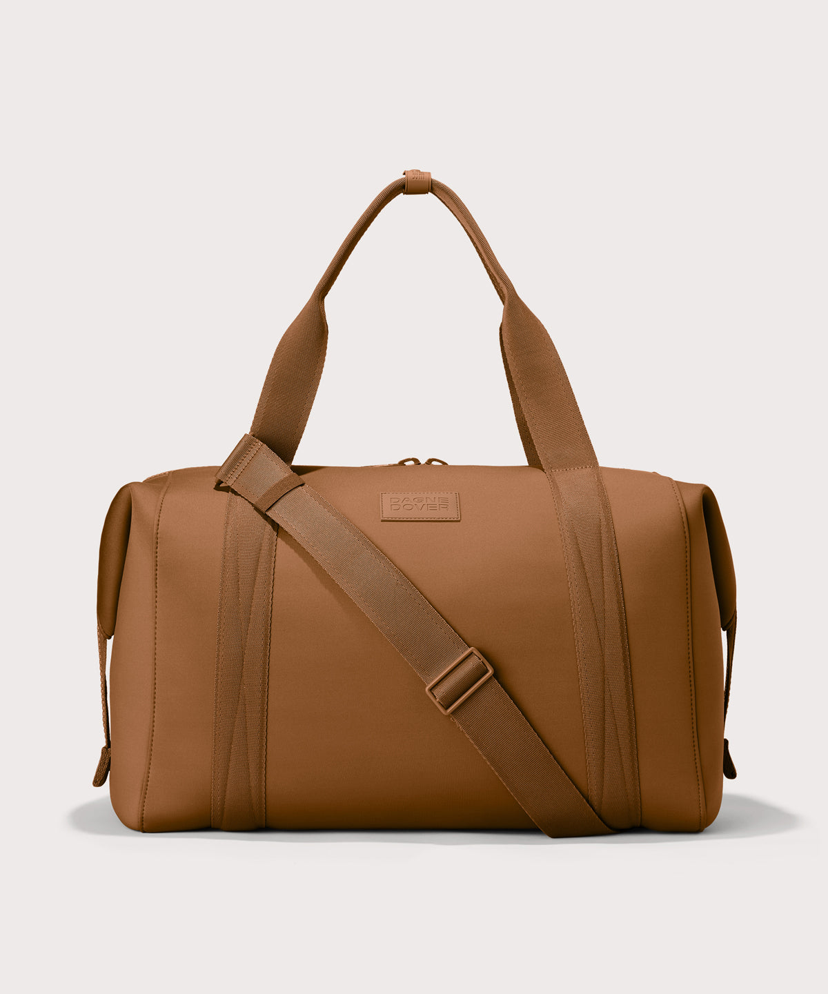 Extra Large Landon Carryall in a a saturated, warm medium-brown with burnt orange undertones
