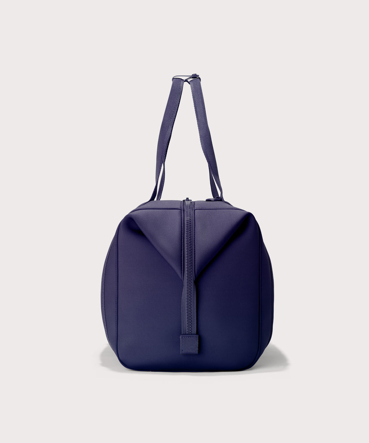  Extra Large Landon Carryall in a jewel-toned, deep blue with strong purple undertones, side view
