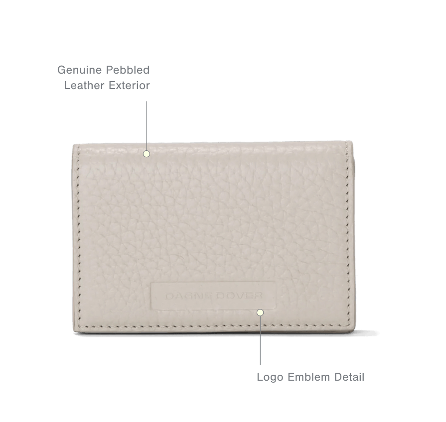 Accordion Card Case - Expandable Pebbled Leather Card Case