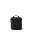 Dagne Dover small Mila Toiletry Pouch in black seen from an angle.