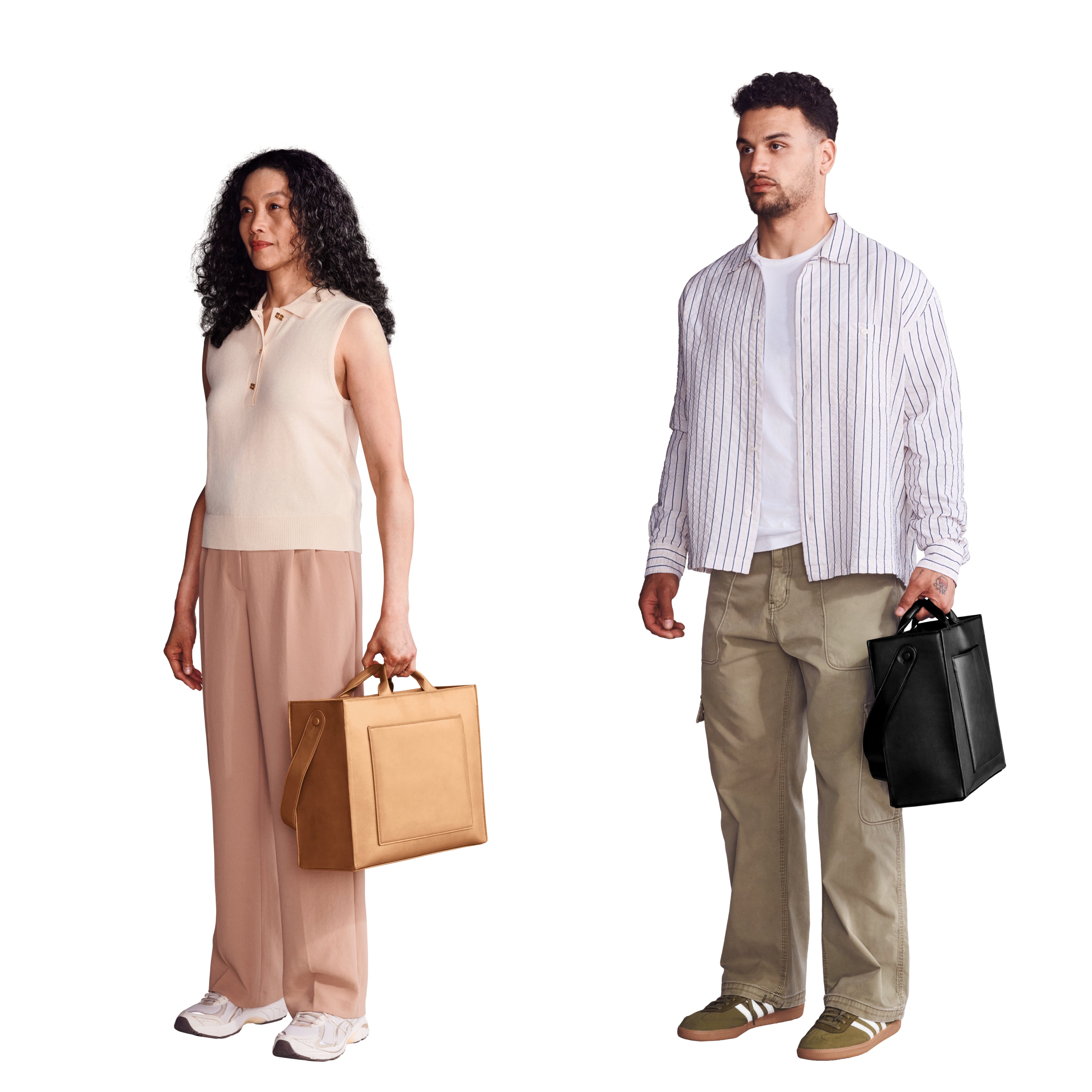 Daily Tote Bag: Vegan Leather Tote | Black or Brown Work