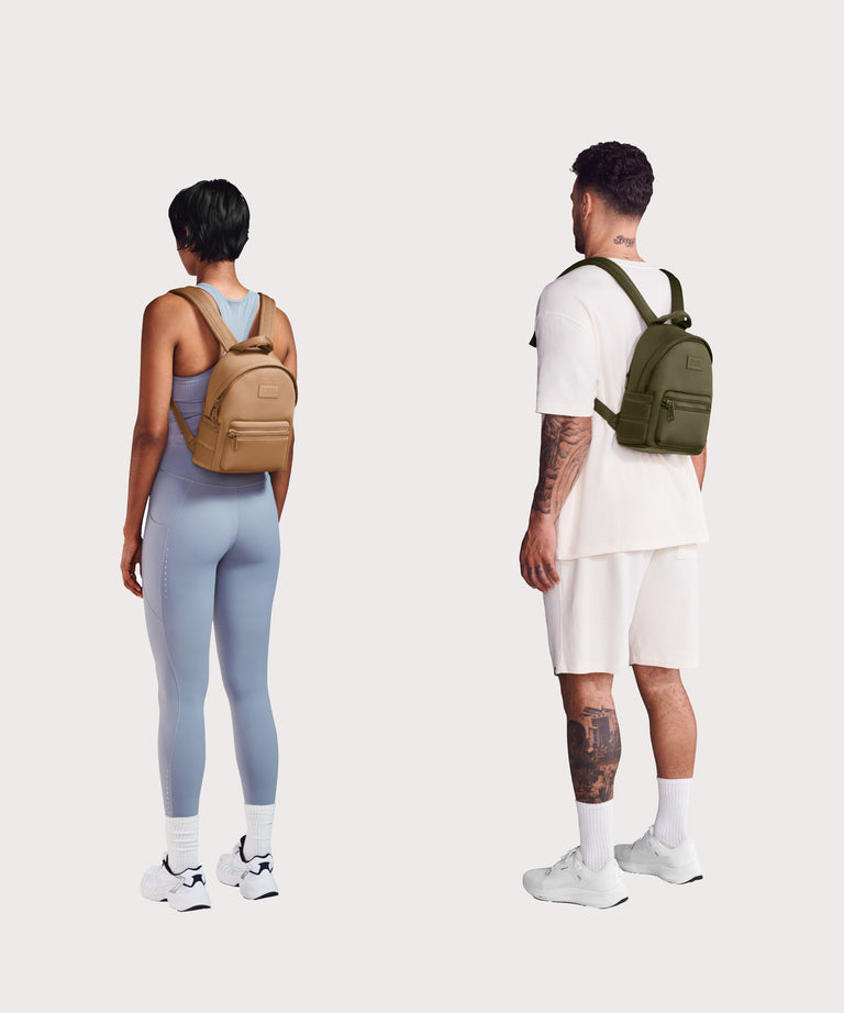 dense mottled polyester hinged clasp mini backpack Dagne Dover Small Dakota Backpack
