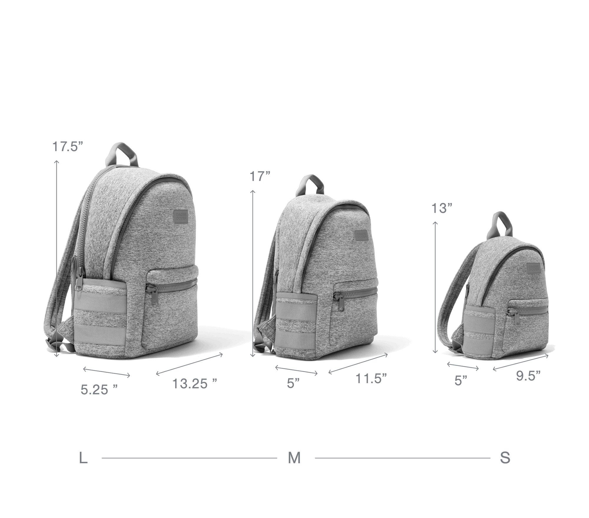 DAGNE DOVER Casual Style Unisex Street Style Plain Logo Backpacks