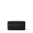 Dagne Dover Small Frankie Jewelry Case in black seen from the side.
