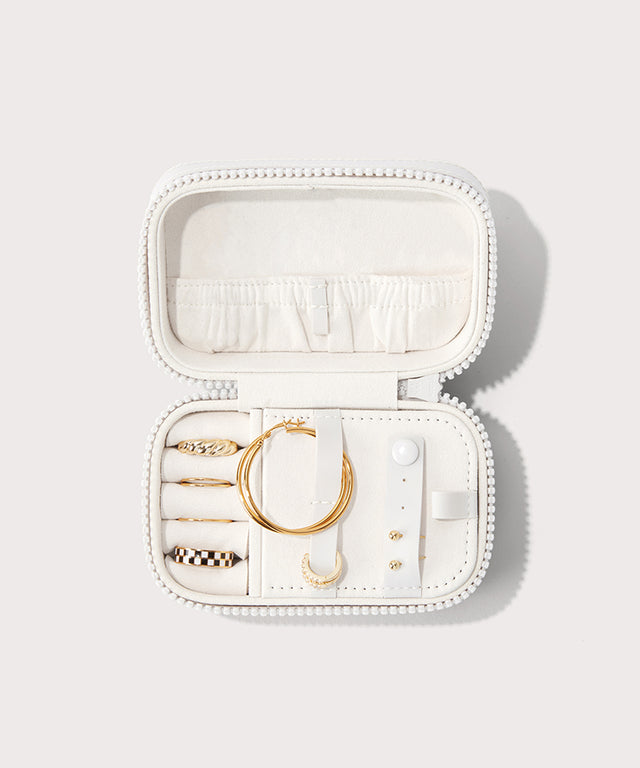 Frankie Jewelry Case in Moonbeam, Small