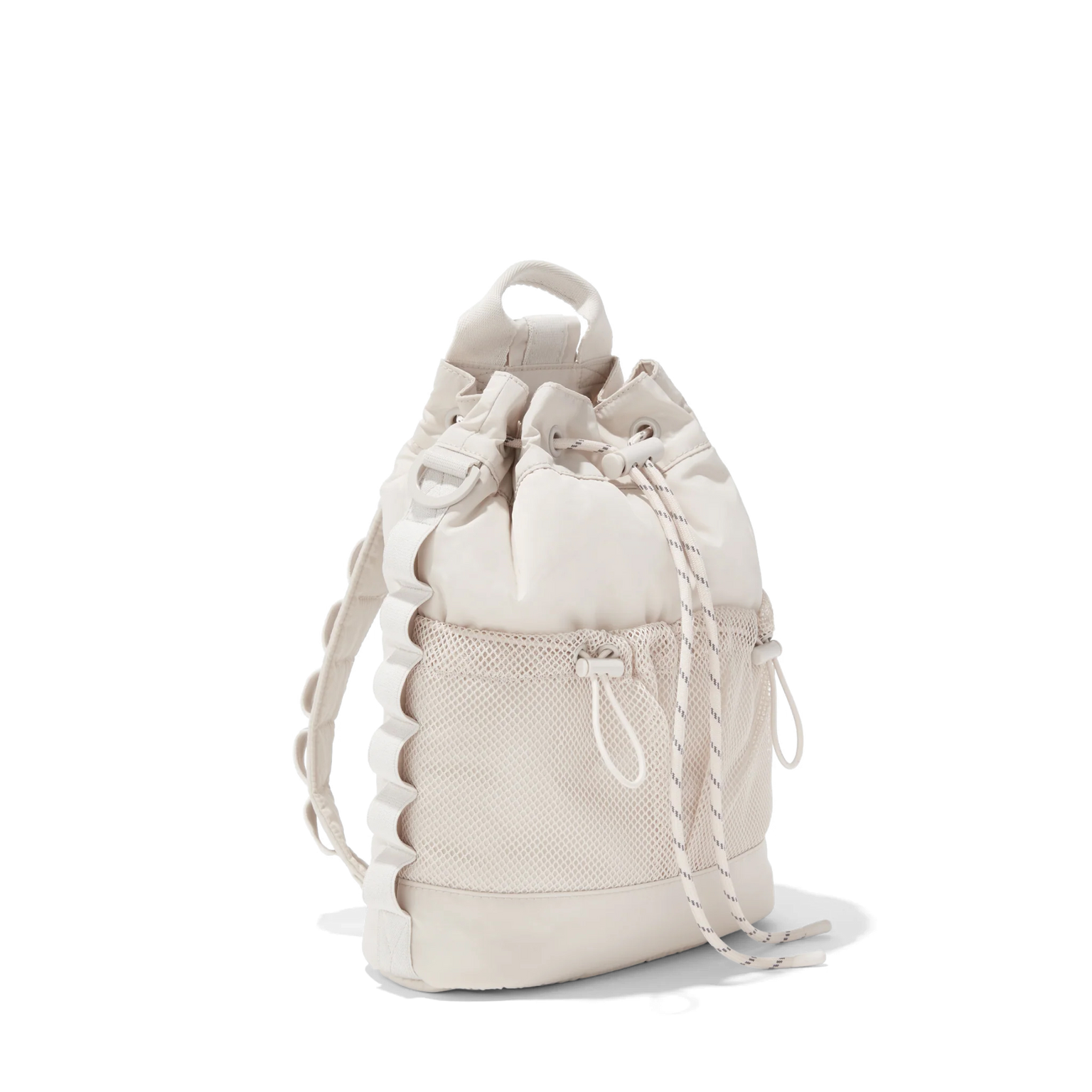 Dagne Dover Nova Sling Bag in white seen from an angle.
