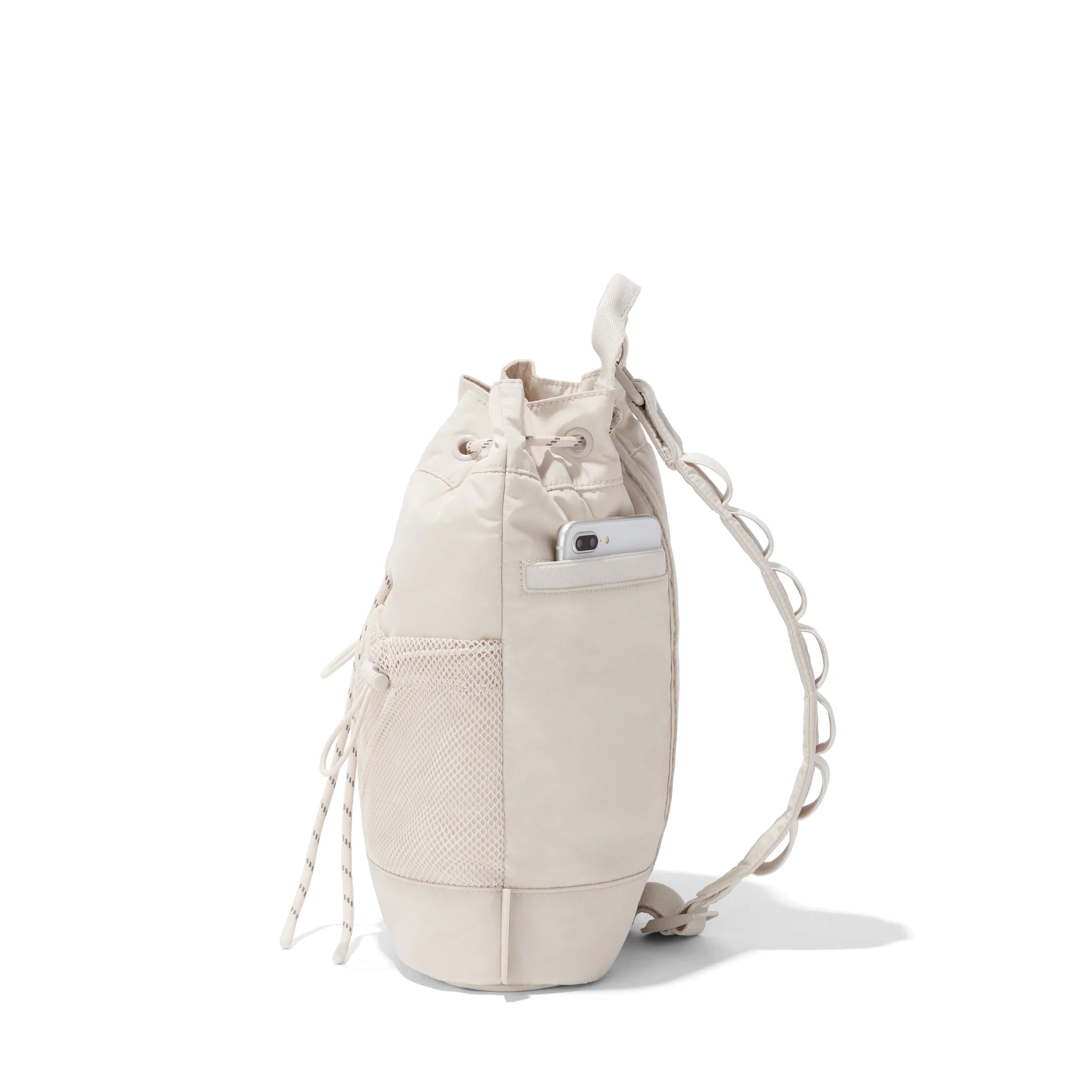 Dagne Dover Nova Sling Bag in white seen from the side.