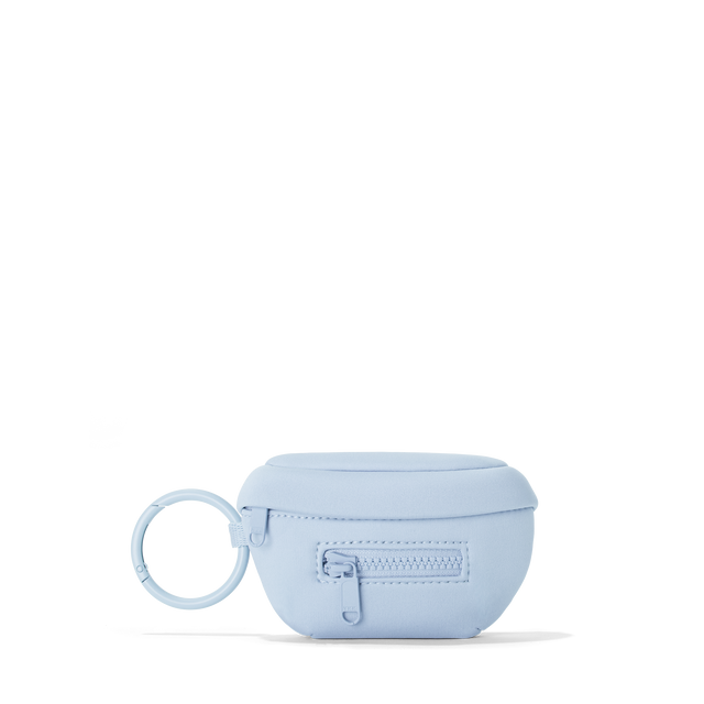Dagne Dover Ace Keychain in an airy, lighter sky blue.
