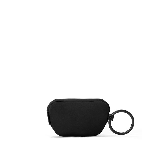 Dagne Dover Ace Keychain in black seen from the back.
